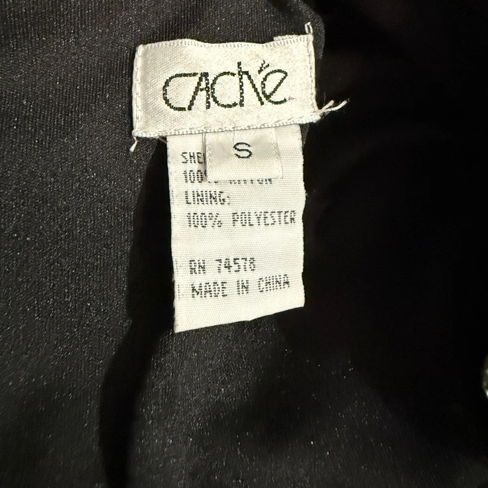 Y2K Black Crochet Floral Dress by Cachet - Size S - Picture 12 of 13